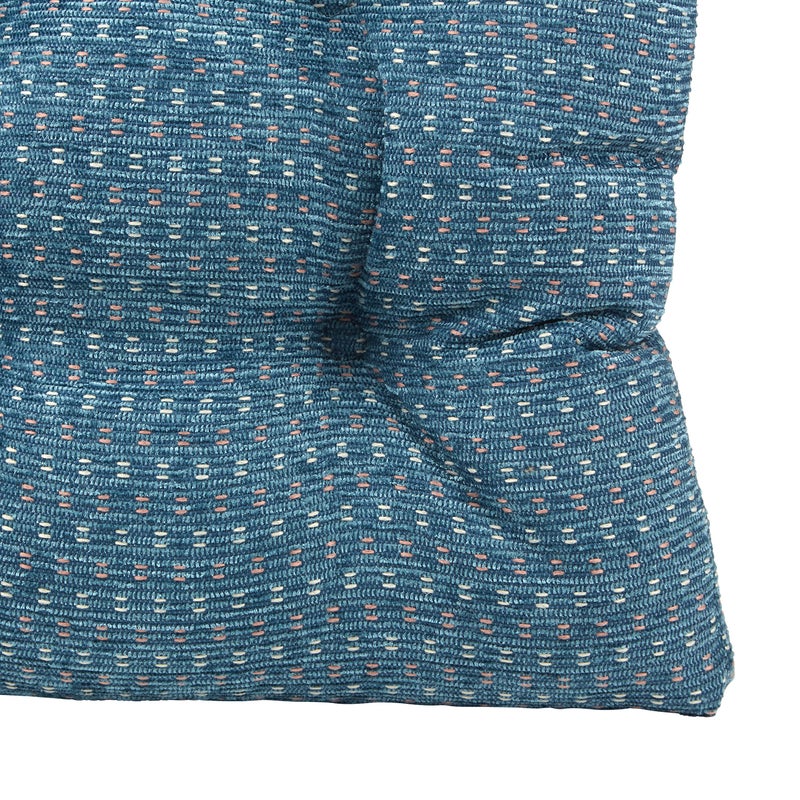 Klear Vu Gripper Overstuffed Universal Non-Slip Dining Chair Cushions for Kitchen Decor or Office Use, U-Shaped Skid-Proof Seat Pad, 15x15 Inches, 4 Count (Pack of 1), Ditzy Dot Wedge Blue - Image 4